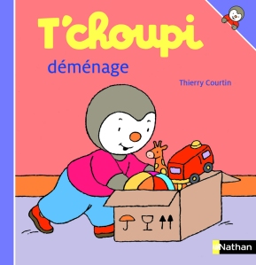 La critique du livre « T’choupi déménage » illustré par Thierry Courtin